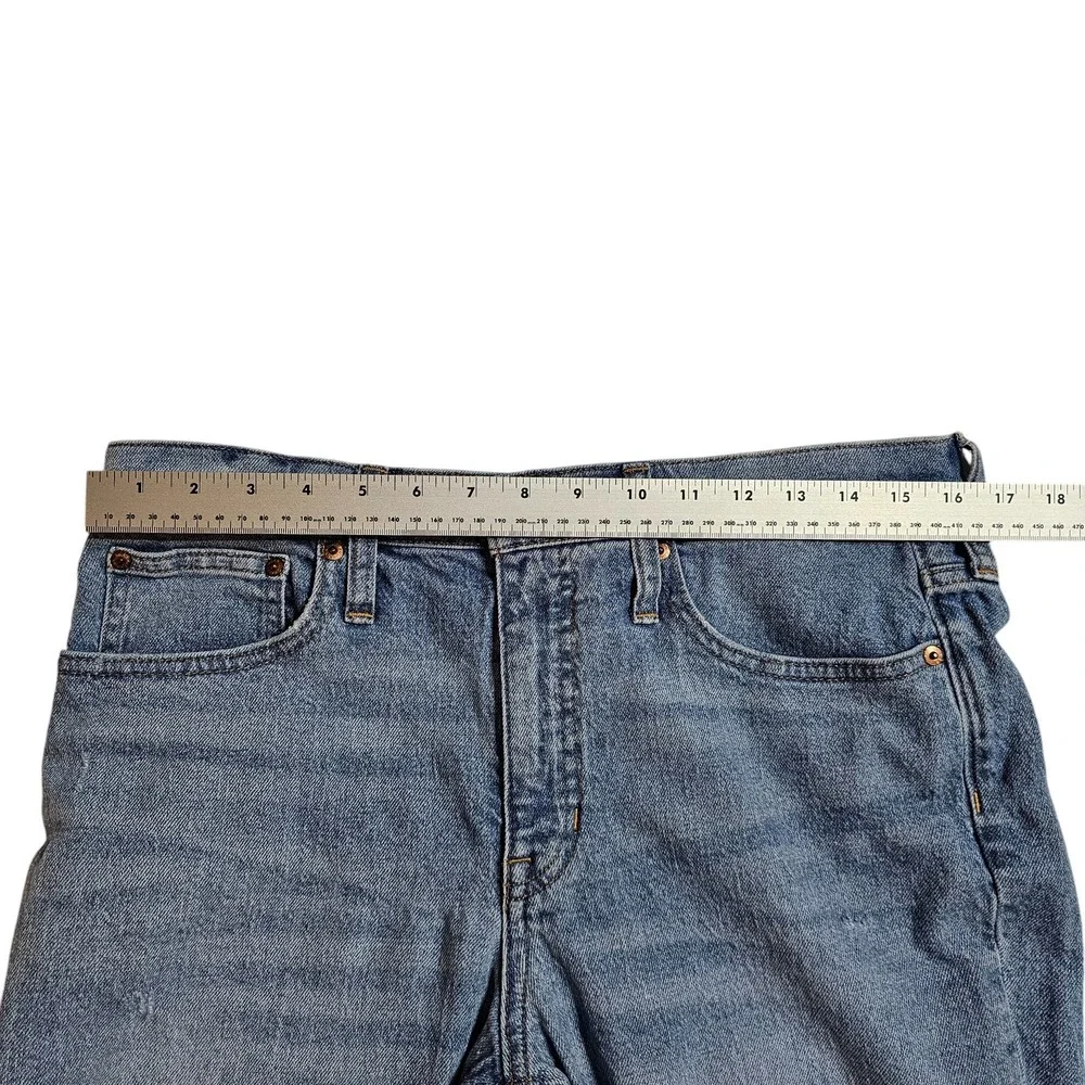 J. Crew Women's Billie Demi Boot Crop Re-Imagined Jeans Distressed Light Wash 30